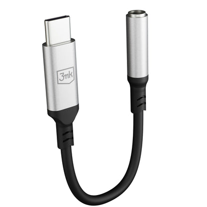 Adattatore Audio USB-C - 3,5mm 3MK, Argento