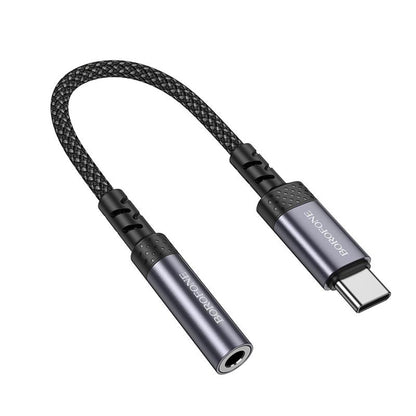 USB-C Audio Adapter - 3,5mm Borofone BV24, Grau