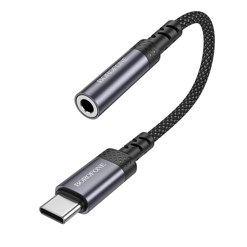 USB-C Audio Adapter - 3,5mm Borofone BV24, Grau