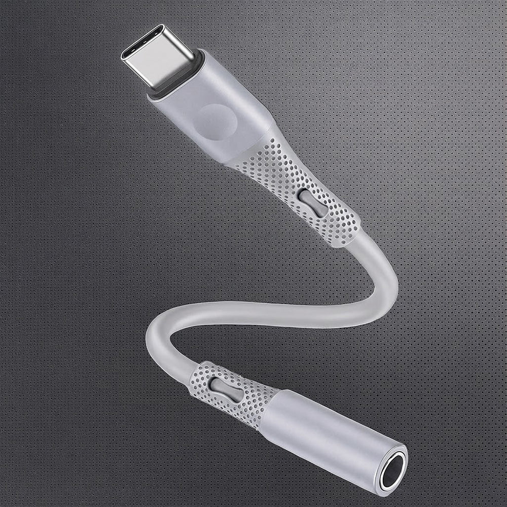 Adaptateur Audio USB-C - 3.5mm Techsuit AC1 SoundFlex, Gris