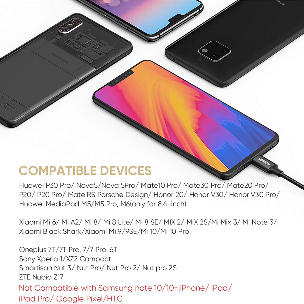 Adaptateur Audio USB-C - 3.5mm UGREEN AV142, Noir