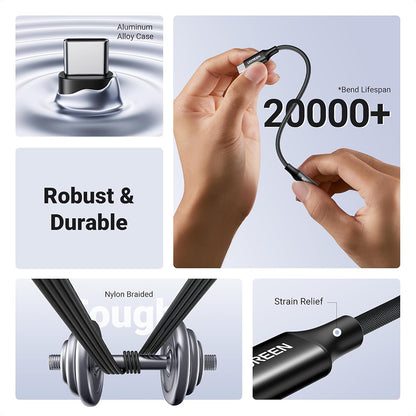 USB-C to 3.5mm Audio Adapter UGREEN AV161, Black