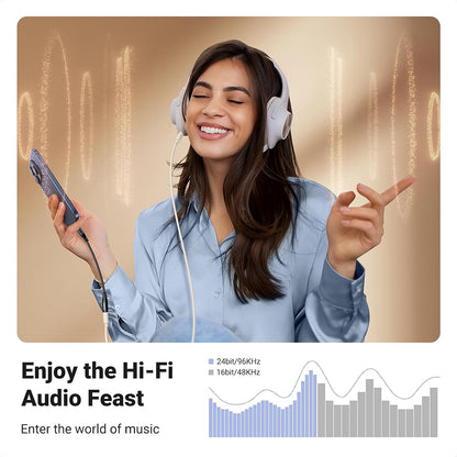 USB-C to 3.5mm Audio Adapter UGREEN AV161, Black