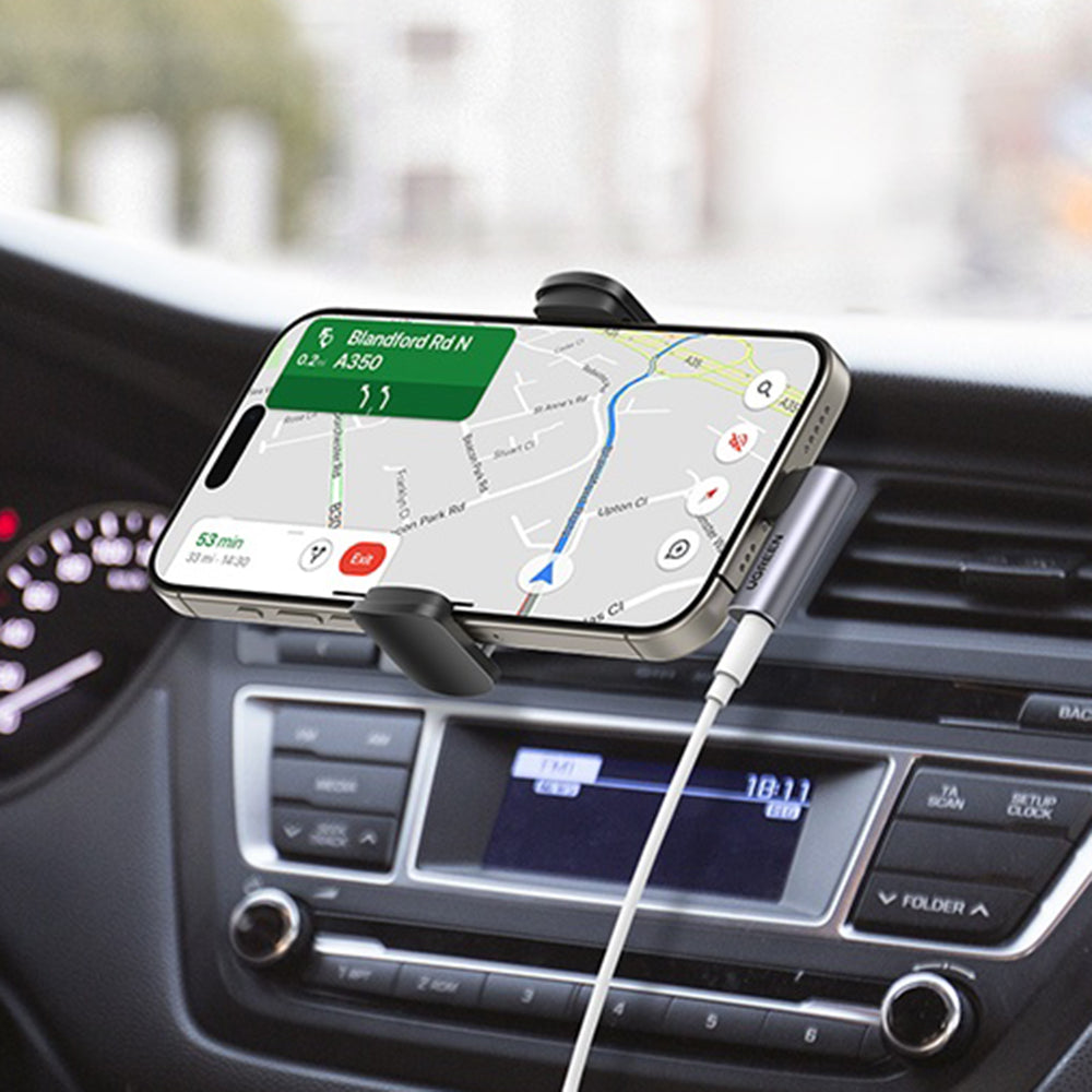 Adattatore Audio USB-C - 3.5mm UGREEN CM460 (20194) Angolato, Grigio