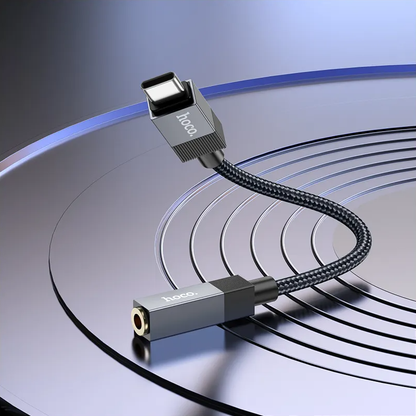 Adaptateur Audio USB-C - 3,5 mm HOCO UPA32C, Noir