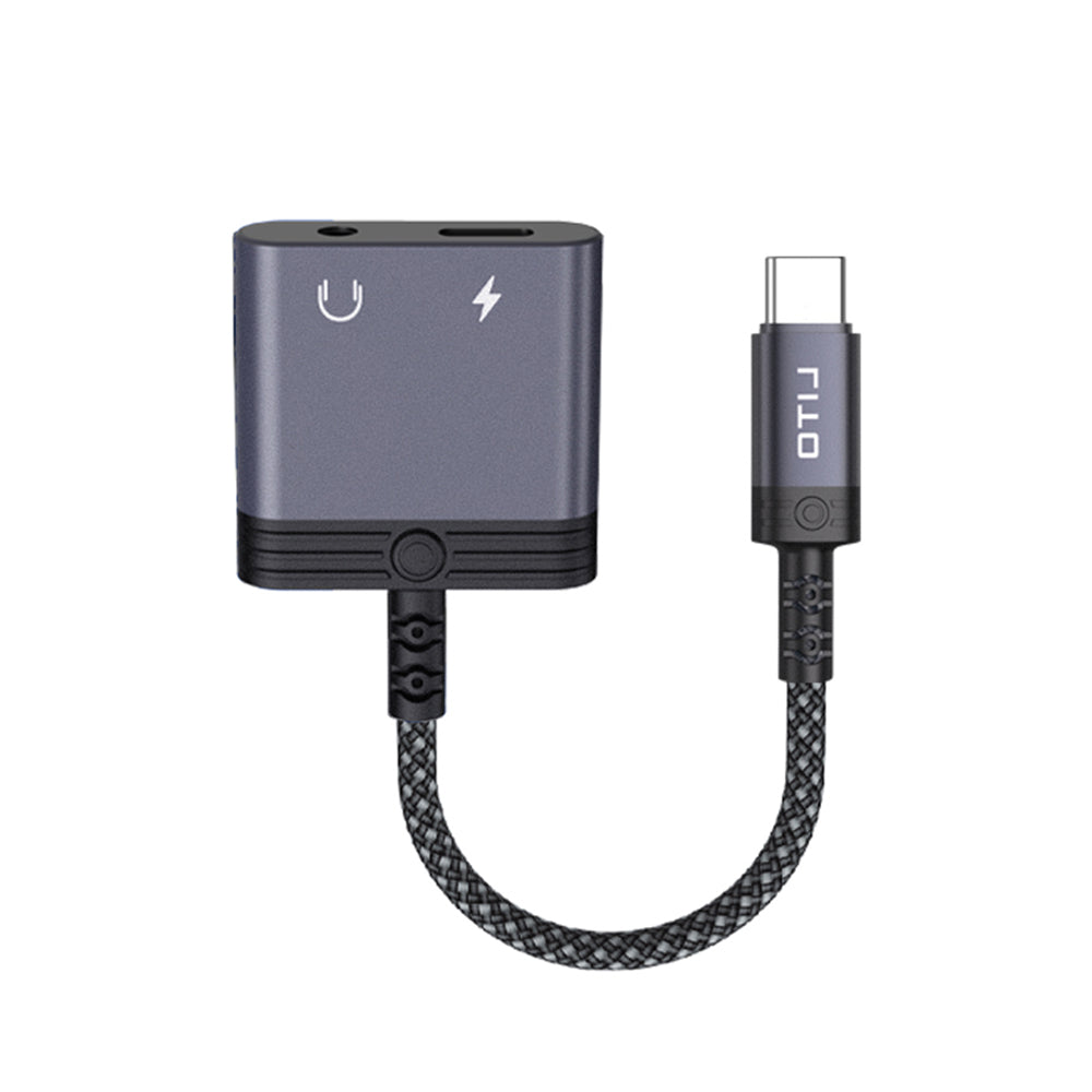Adattatore Audio USB-C - USB-C / 3.5mm Lito LA04T, Nero