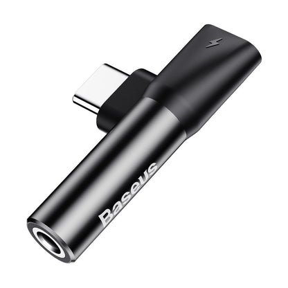 Audio Adapter USB-C - USB-C / 3.5mm Baseus L41, Schwarz CATL41-01