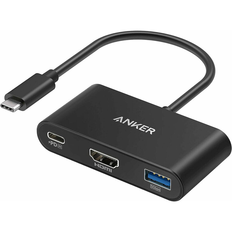 Adaptateur Audio et Vidéo USB-C - USB-C / HDMI / USB-A Anker PowerExpand, Noir A8339HA1