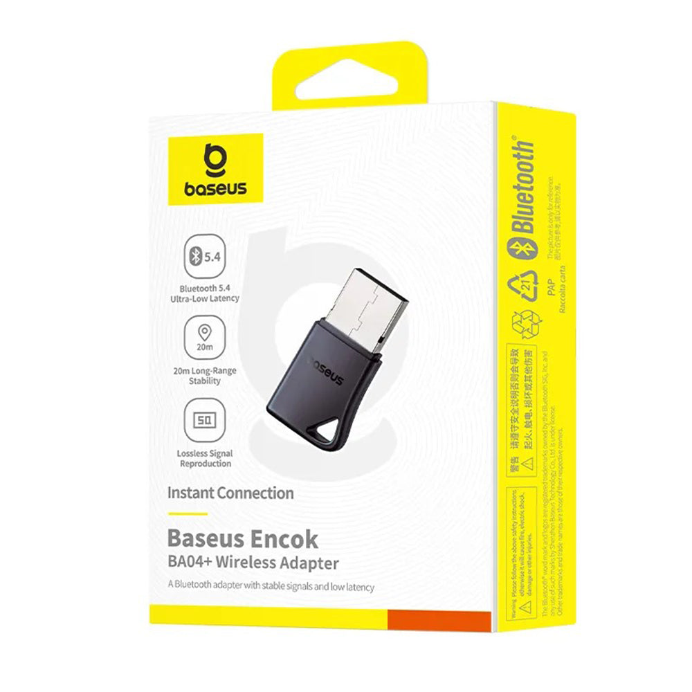 Adattatore Bluetooth USB Baseus Encok BA04+, Nero A10082600121-00