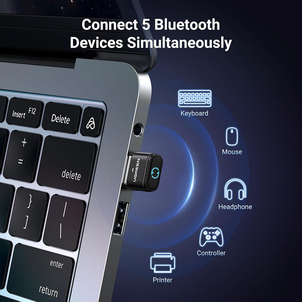 Adattatore Bluetooth USB UGREEN BT301, Nero