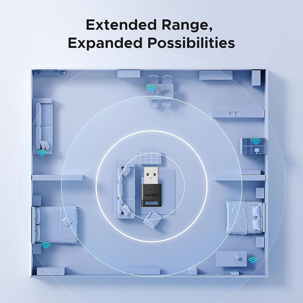 Bluetooth USB Adapter UGREEN CM748 (45134), Schwarz