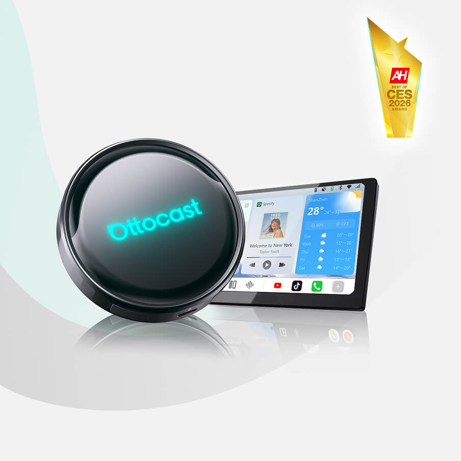 Adattatore Carplay / Android Auto Wireless Ottocast OttoAibox P3 Pro per Apple iPhone / Serie Android, Ricondizionato PCS61-T