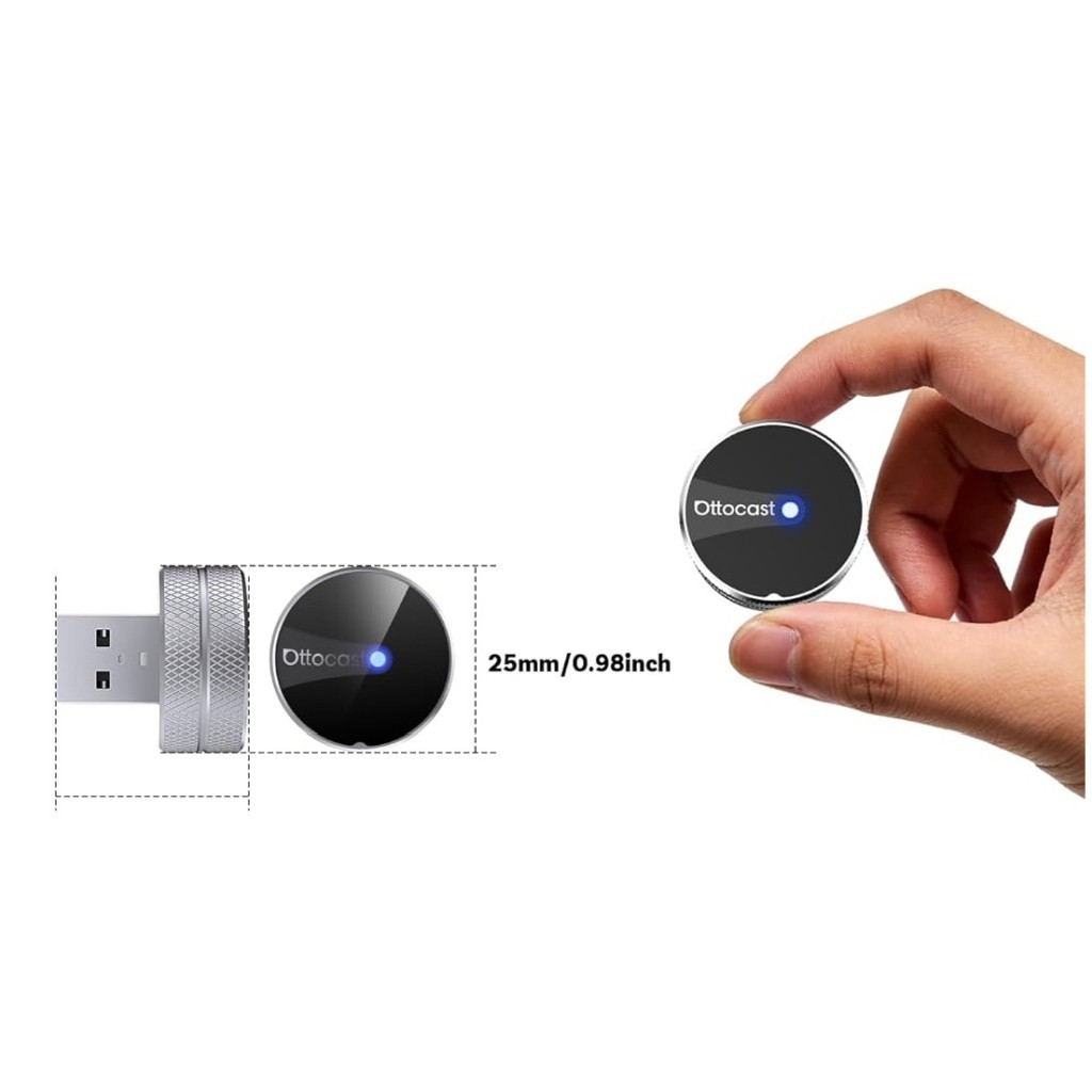 Wireless Carplay / Android Auto Adapter Ottocast Mini Slim Tube for Apple iPhone / Android Series CP88-T4