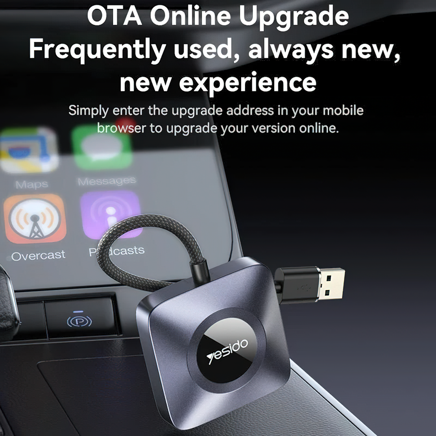 Wireless Carplay Adapter Yesido KM23 für Apple iPhone Serie