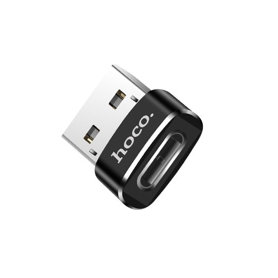 Adaptateur de données et de charge USB-C - USB-A HOCO UA6, noir