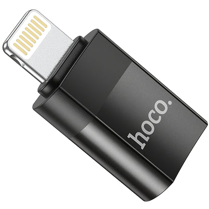 Daten- und Ladeadapter USB-C - Lightning HOCO UA17, Schwarz 