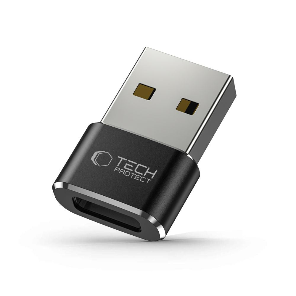 USB-C - USB-A Daten- und Ladeadapter Tech-Protect Ultraboost, Schwarz