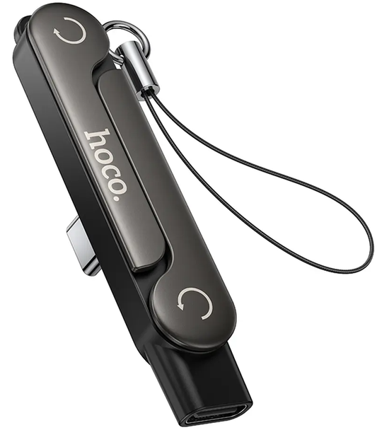 USB-C Daten- und Ladeadapter - USB-C HOCO UA47A, Schwarz