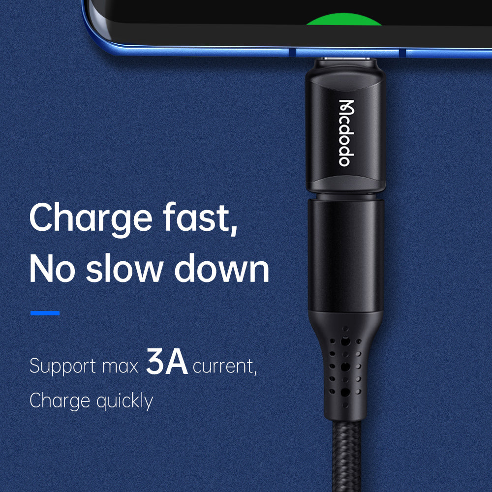 Adattatore Dati e Ricarica Lightning - USB-C McDodo OT-7700, Nero