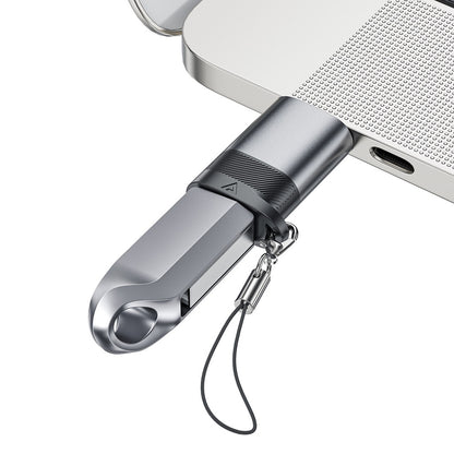 USB-C - USB-A Daten- und Ladeadapter Acefast J8, Grau