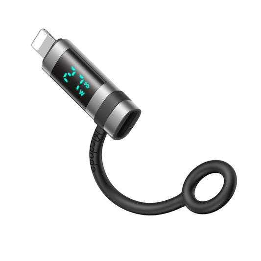 USB-C - Lightning McDodo OT-2610 Pigeon Display Daten- und Ladeadapter, Schwarz