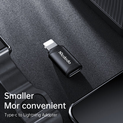 USB-C - Lightning McDodo OT-7680 Daten- und Ladeadapter, Schwarz