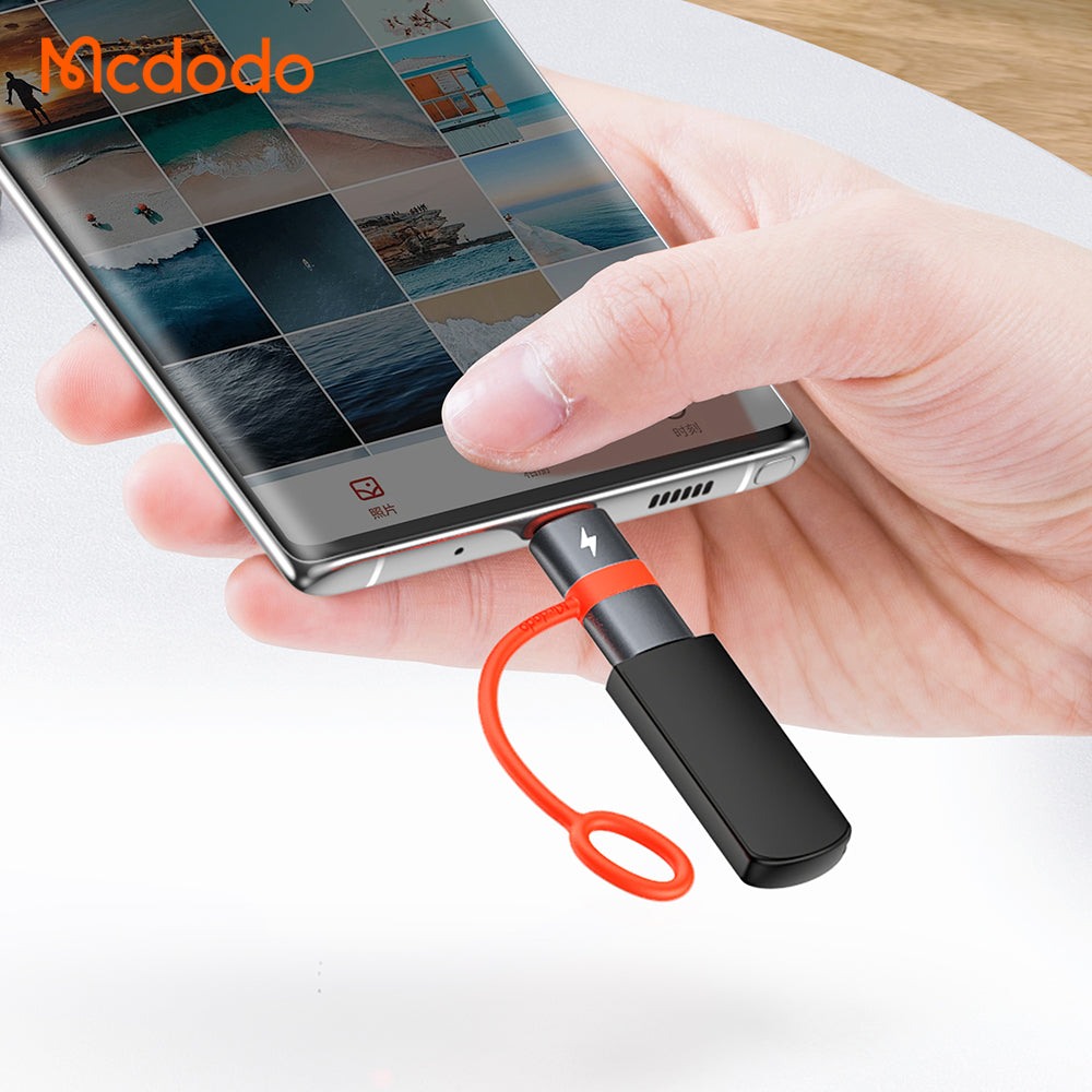 USB-C - microUSB Daten- und Ladeadapter McDodo OT-3820, Grau