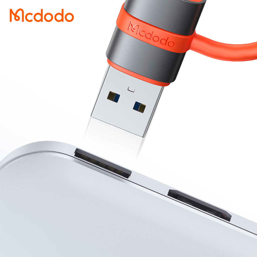 USB-C - USB-A Daten- und Ladeadapter McDodo OT-3800, Grau