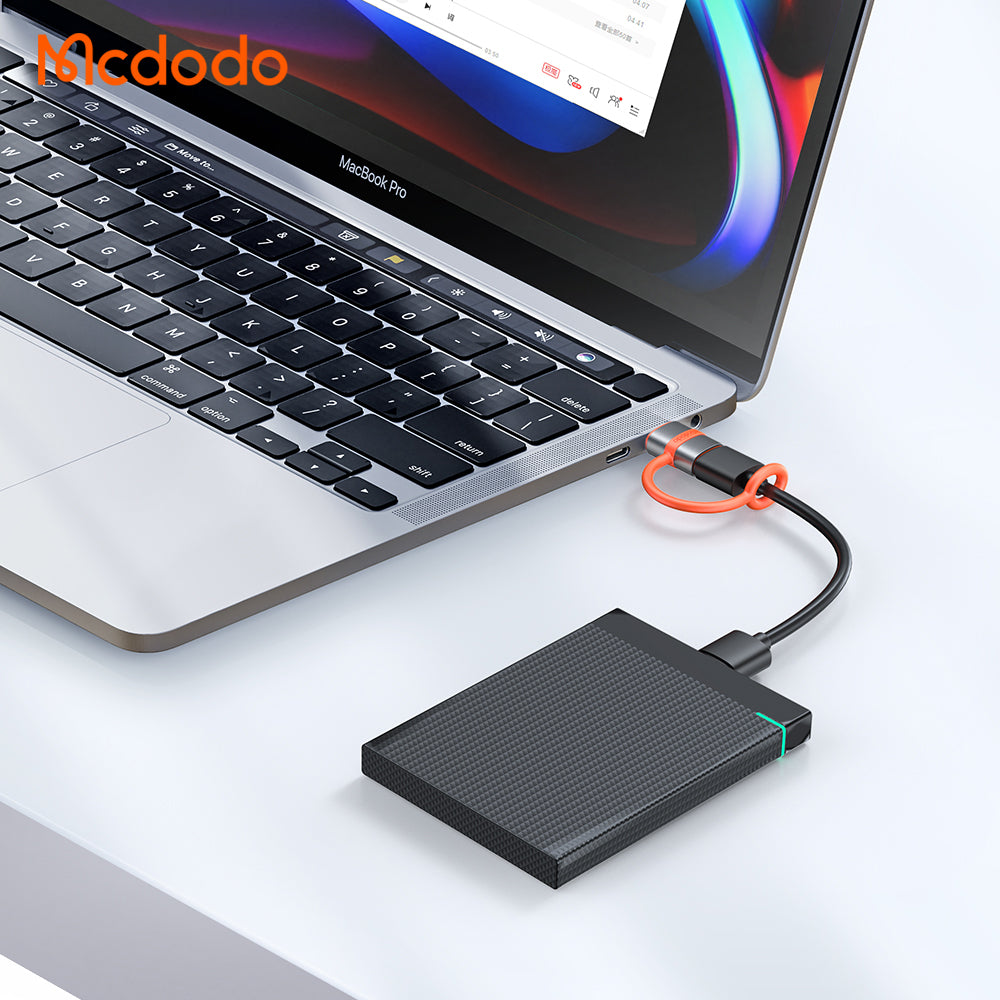 USB-C - USB-A Daten- und Ladeadapter McDodo OT-3800, Grau