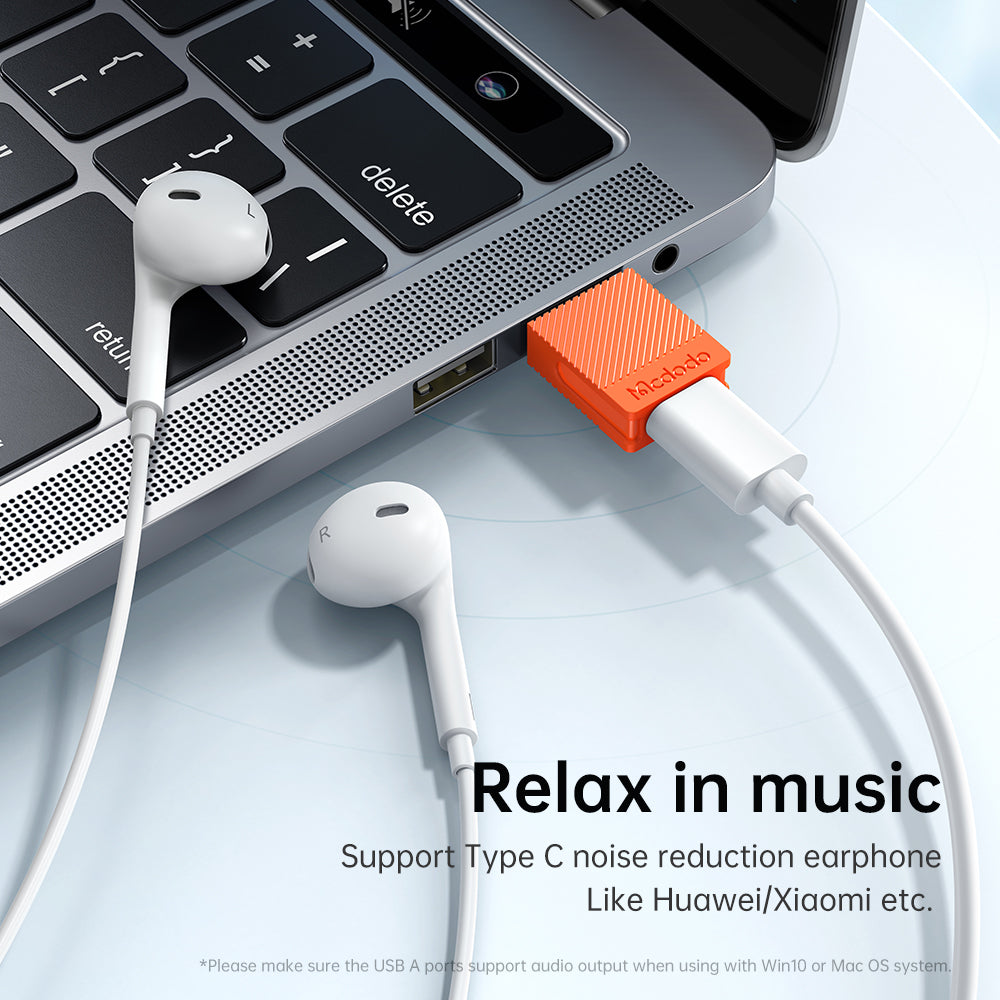 USB-C - USB-A Daten- und Ladeadapter McDodo OT-6550, Orange