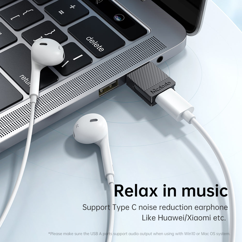 Daten- und Ladeadapter USB-C - USB-A McDodo OT-6970, Schwarz