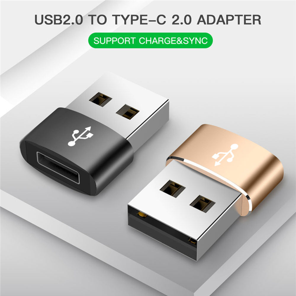 Adattatore Dati e Ricarica USB-C - USB-A Techsuit, Nero