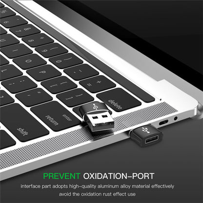 Adattatore Dati e Ricarica USB-C - USB-A Techsuit, Nero