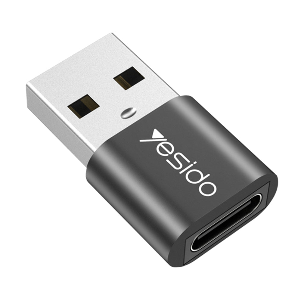 Adattatore Dati e Ricarica USB-C - USB-A Yesido GS09, Nero