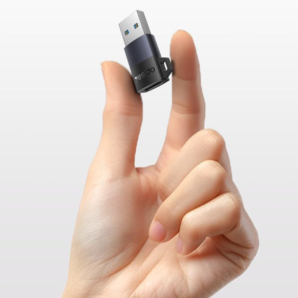 Adattatore Dati e Ricarica USB-C - USB-A Yesido GS34, Grigio