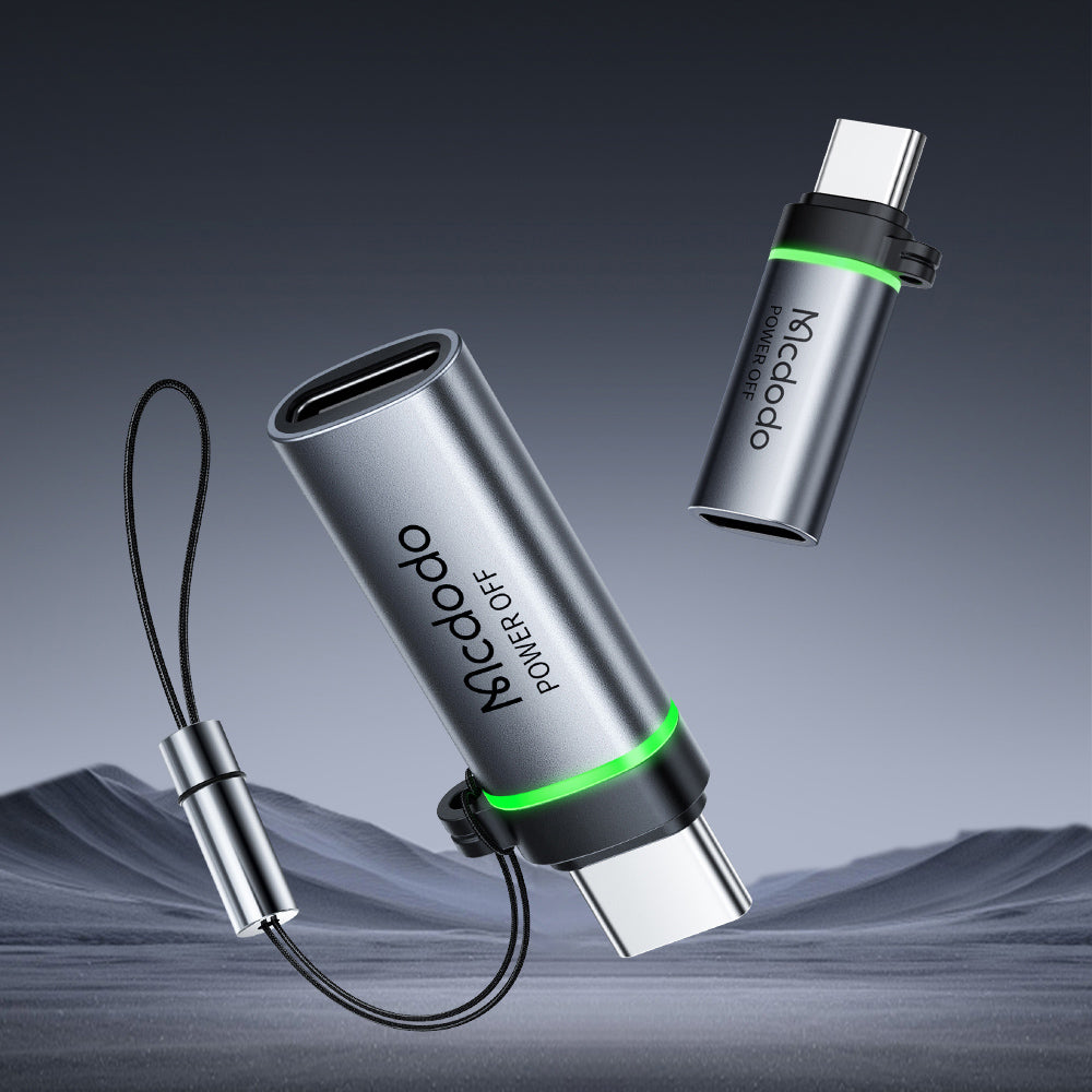 Adaptateur de Données et de Charge USB-C - USB-C McDodo OT-2450 Power Off, Noir