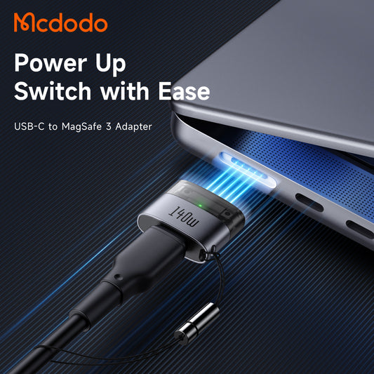 Adaptateur de charge USB-C - MagSafe 3 McDodo OT-8850, Noir