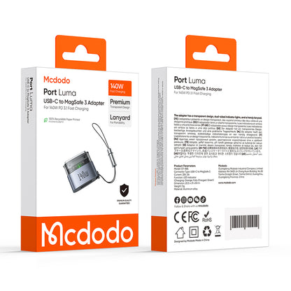 Adaptateur de charge USB-C - MagSafe 3 McDodo OT-8850, Noir