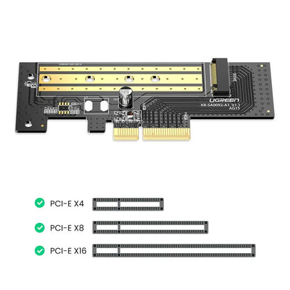 Adaptateur Interface SSD UGREEN CM302 (70503), NVMe M.2 - PCIe 3.0 X4