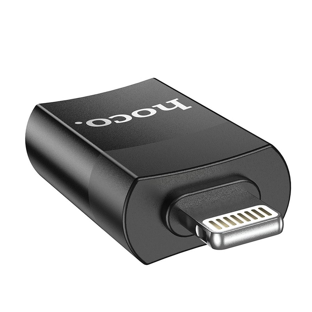 Adaptateur OTG Lightning - USB-A HOCO UA17, Noir