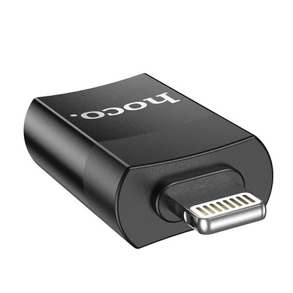 Adaptateur OTG Lightning - USB-A HOCO UA17, Noir