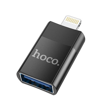 Adaptateur OTG Lightning - USB-A HOCO UA17, Noir