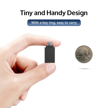 OTG-Adapter microUSB / USB-C - USB-A Techsuit A13 DuoVoltX, Grau, Set 2 Stück