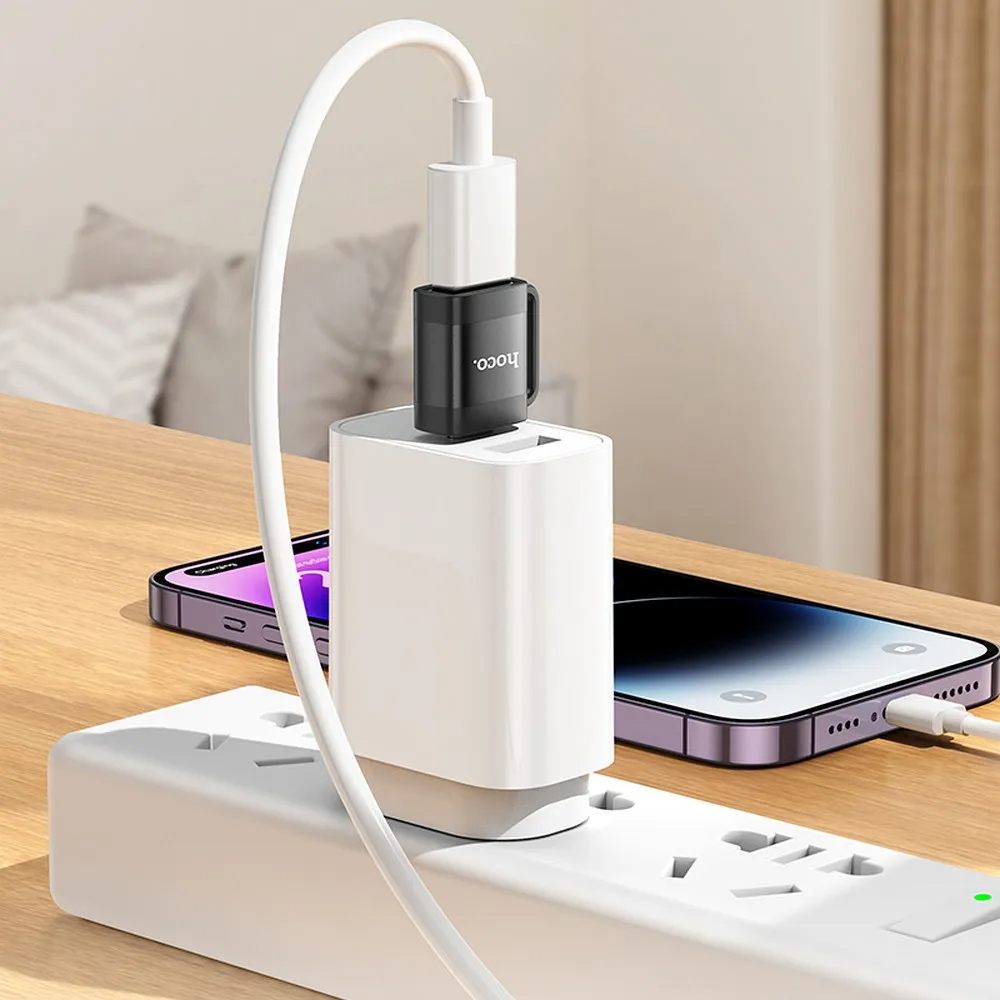 OTG Adapter USB-C - USB-A HOCO UA31C, Schwarz