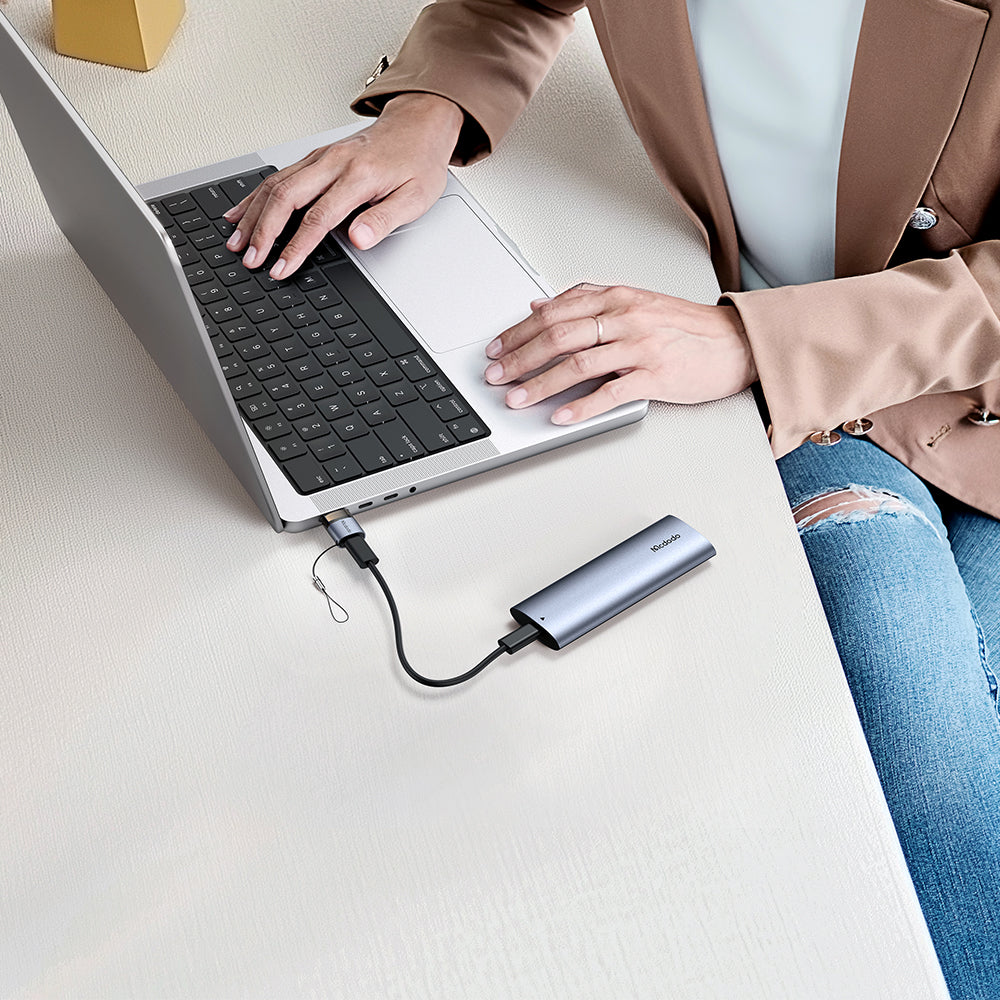 USB-C - USB-A Daten- und Ladeadapter McDodo OT-7580, Schwarz