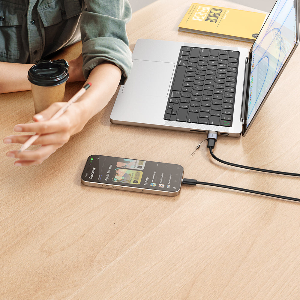 USB-C - USB-A Daten- und Ladeadapter McDodo OT-7580, Schwarz