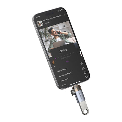 USB-C McDodo OT-7600 Kartenleser, USB-A (OTG) - microSD, Schwarz