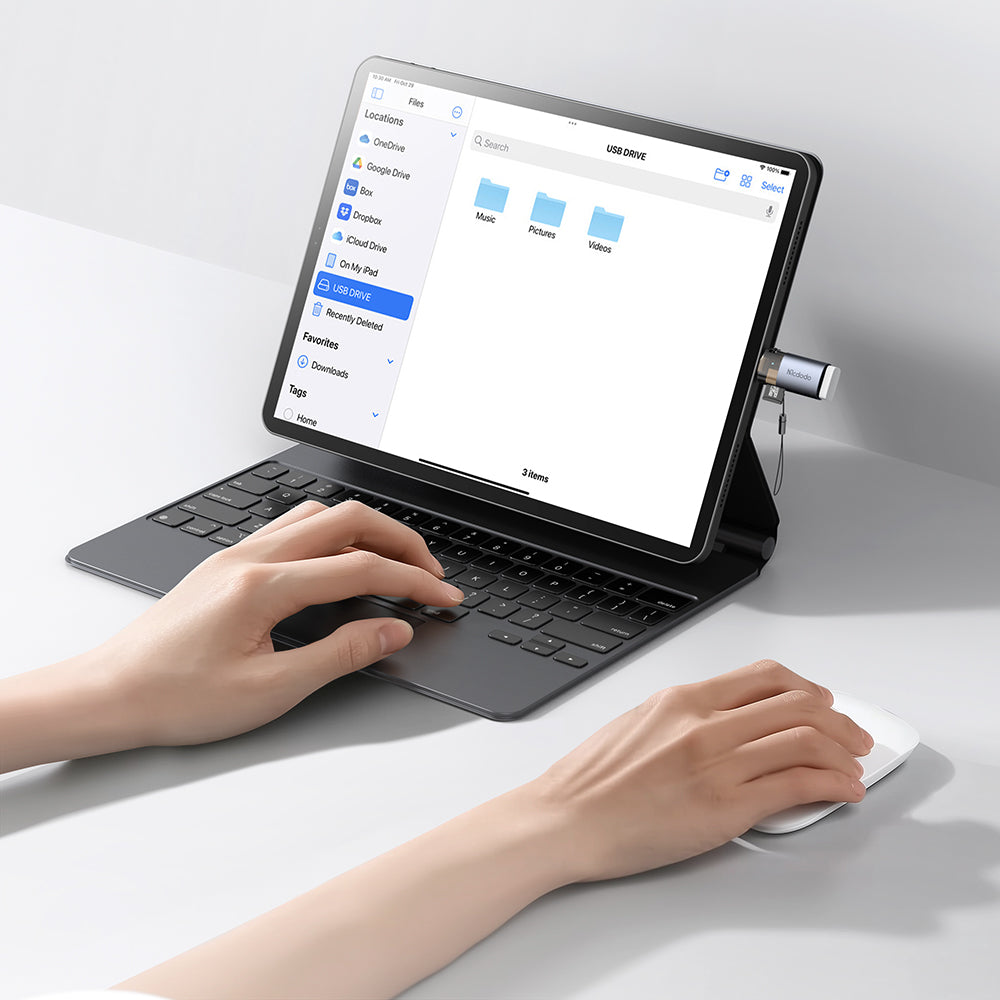 USB-C McDodo OT-7600 Kartenleser, USB-A (OTG) - microSD, Schwarz
