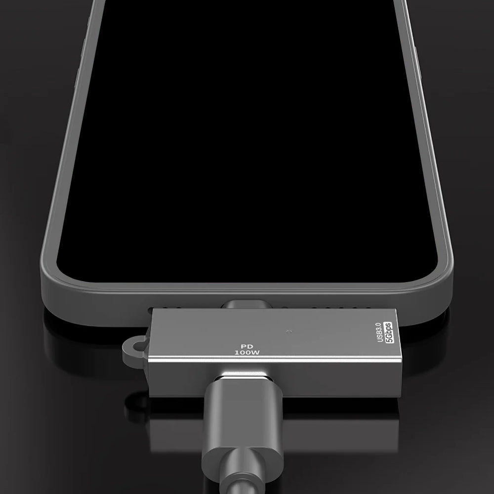 Adattatore OTG USB-C - USB-A Techsuit A21, Grigio