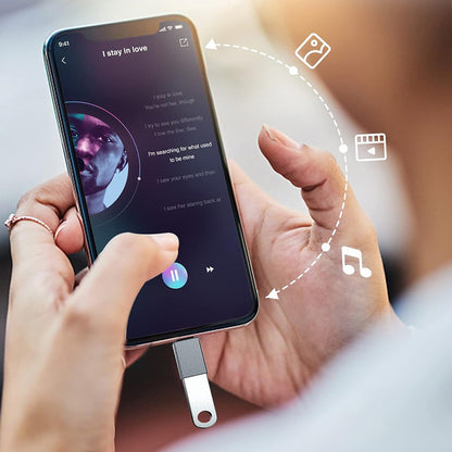 Adattatore OTG USB-C - USB-A Techsuit A8 SlateVolt, Grigio